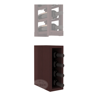 Elementcollection 1 Column Wood Wine Bin Extender Walnut Stained