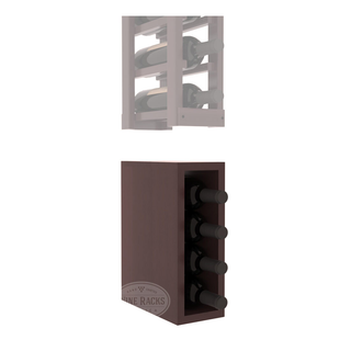 Elementcollection 1 Column Wood Wine Bin Extender Walnut Stained