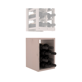 Elementcollection 2 Column Wood Wine Bin Extender Greywash Stained