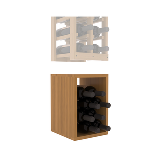 Elementcollection 2 Column Wood Wine Bin Extender Oak Stained