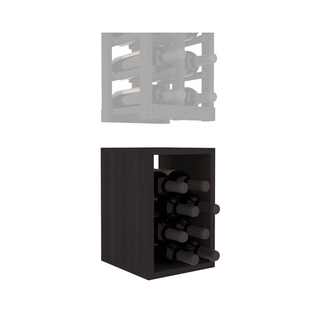 Elementcollection 2 Column Wood Wine Bin Extender Black Stained