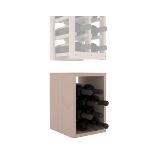Elementcollection 2 Column Wood Wine Bin Extender Greywash Stained