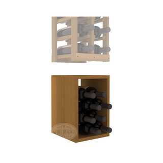 Elementcollection 2 Column Wood Wine Bin Extender Oak Stained