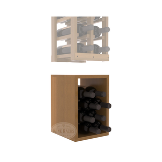 Elementcollection 2 Column Wood Wine Bin Extender Oak Stained