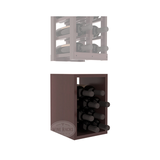 Elementcollection 2 Column Wood Wine Bin Extender Walnut Stained