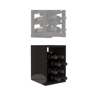 Elementcollection 2 Column Wood Wine Bin Extender Black Stained