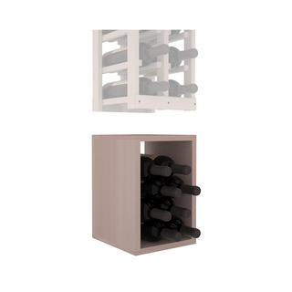 Elementcollection 2 Column Wood Wine Bin Extender Greywash Stained