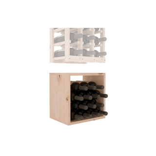 Elementcollection 3 Column Wood Wine Bin Extender Unstained