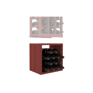 Elementcollection 3 Column Wood Wine Bin Extender Cherry Stained
