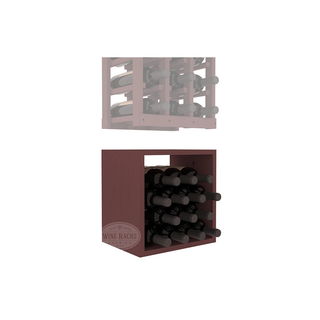 Elementcollection 3 Column Wood Wine Bin Extender Walnut Stained
