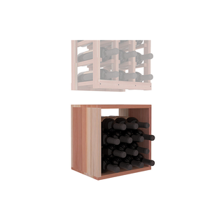 Elementcollection 3 Column Wood Wine Bin Extender Unstained