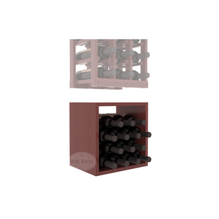 Elementcollection 3 Column Wood Wine Bin Extender Cherry Stained