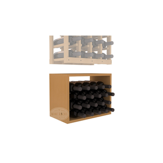 Elementcollection 4 Column Wood Wine Bin Extender Oak Stained