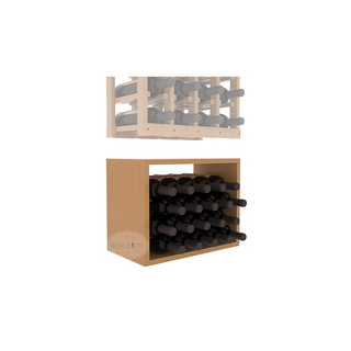 Elementcollection 4 Column Wood Wine Bin Extender Oak Stained
