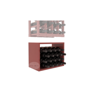 Elementcollection 4 Column Wood Wine Bin Extender Cherry Stained