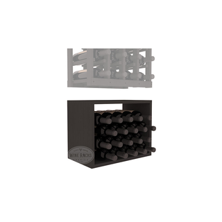 Elementcollection 4 Column Wood Wine Bin Extender Black Stained