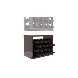 Elementcollection 4 Column Wood Wine Bin Extender Black Stained