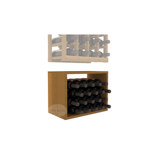 Elementcollection 4 Column Wood Wine Bin Extender Oak Stained