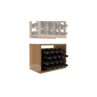 Elementcollection 4 Column Wood Wine Bin Extender Oak Stained
