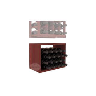 Elementcollection 4 Column Wood Wine Bin Extender Cherry Stained