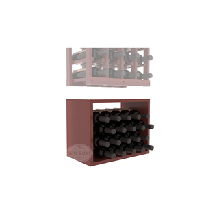 Elementcollection 4 Column Wood Wine Bin Extender Cherry Stained