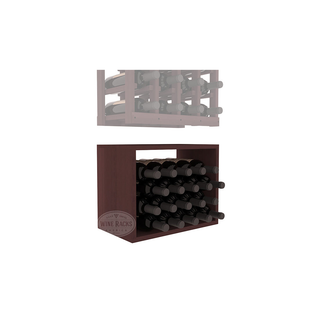 Elementcollection 4 Column Wood Wine Bin Extender Walnut Stained