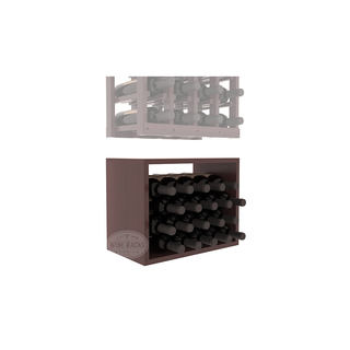 Elementcollection 4 Column Wood Wine Bin Extender Walnut Stained