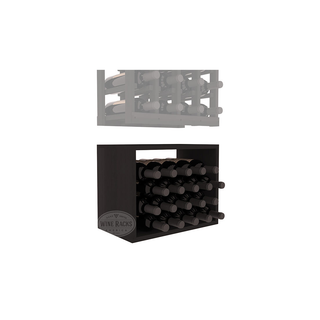 Elementcollection 4 Column Wood Wine Bin Extender Black Stained