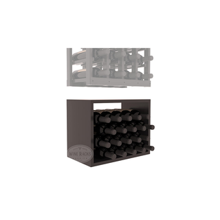 Elementcollection 4 Column Wood Wine Bin Extender Black Stained