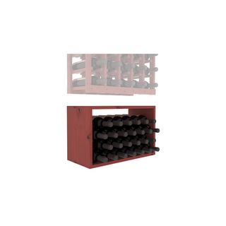 Elementcollection 5 Column Wood Wine Bin Extender Cherry Stained