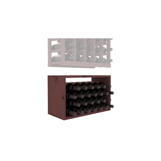 Elementcollection 5 Column Wood Wine Bin Extender Walnut Stained