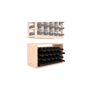 Elementcollection 5 Column Wood Wine Bin Extender Unstained Element Collection