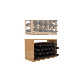 Elementcollection 5 Column Wood Wine Bin Extender Oak Stained