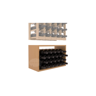 Elementcollection 5 Column Wood Wine Bin Extender Oak Stained
