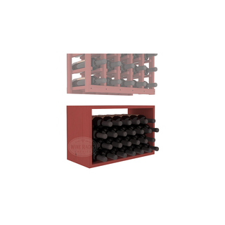 Elementcollection 5 Column Wood Wine Bin Extender Cherry Stained