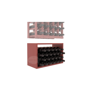 Elementcollection 5 Column Wood Wine Bin Extender Cherry Stained