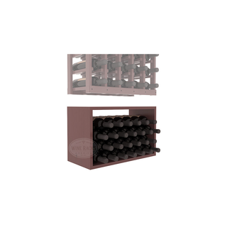 Elementcollection 5 Column Wood Wine Bin Extender Walnut Stained