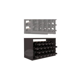 Elementcollection 5 Column Wood Wine Bin Extender Black Stained