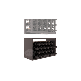 Elementcollection 5 Column Wood Wine Bin Extender Black Stained