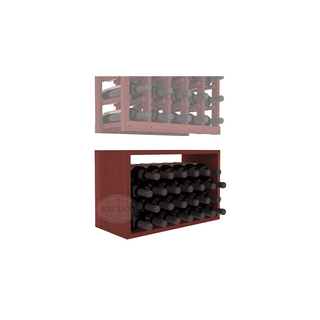Elementcollection 5 Column Wood Wine Bin Extender Cherry Stained