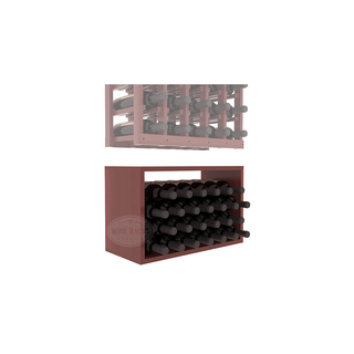 Elementcollection 5 Column Wood Wine Bin Extender Cherry Stained