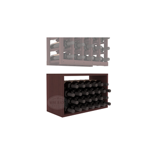 Elementcollection 5 Column Wood Wine Bin Extender Walnut Stained