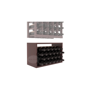 Elementcollection 5 Column Wood Wine Bin Extender Walnut Stained
