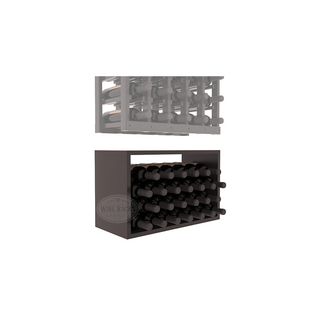 Elementcollection 5 Column Wood Wine Bin Extender Black Stained