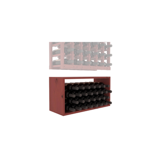 Elementcollection 6 Column Wood Wine Bin Extender Cherry Stained