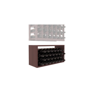 Elementcollection 6 Column Wood Wine Bin Extender Walnut Stained