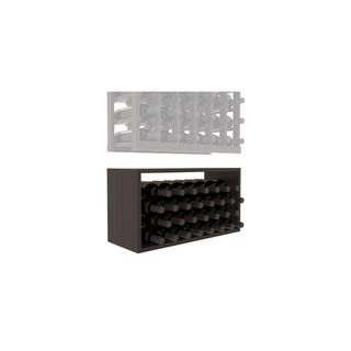 Elementcollection 6 Column Wood Wine Bin Extender Black Stained