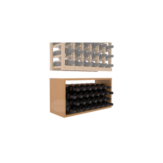 Elementcollection 6 Column Wood Wine Bin Extender Oak Stained