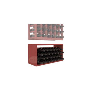 Elementcollection 6 Column Wood Wine Bin Extender Cherry Stained