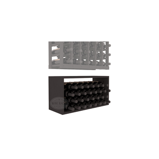 Elementcollection 6 Column Wood Wine Bin Extender Black Stained